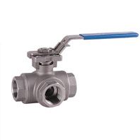 3 Way Ball Valve with Connector High Pressure F X F