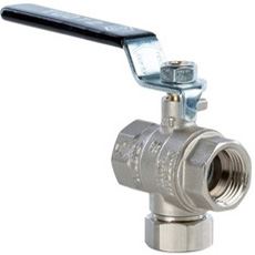 3 Way Ball Valve with Connector High Pressure F X F Manufacturer